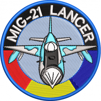 EMBLEMA MIG 21 LANCER / roaf tehnic tricolor / 1